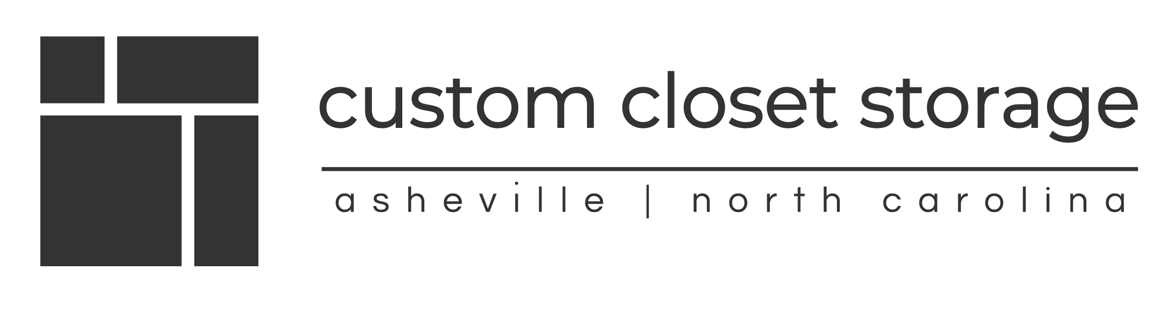 custom closet storage logo variation